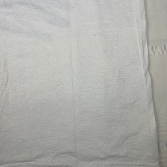 Vintage White Nascar 50th Anniversary Moog Chasis Parts Hanes T Shirt Mens L - Picture 10 of 15